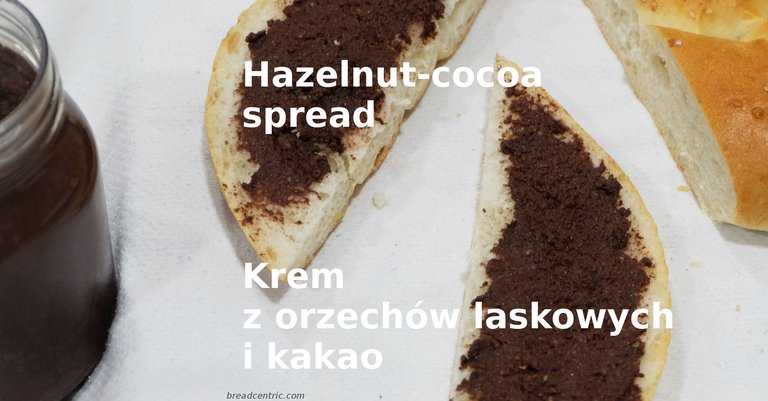 Krem z orzechami laskowymi i kakao