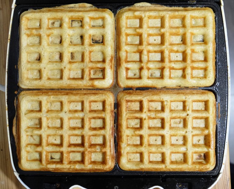 Gofry w gofrownicy